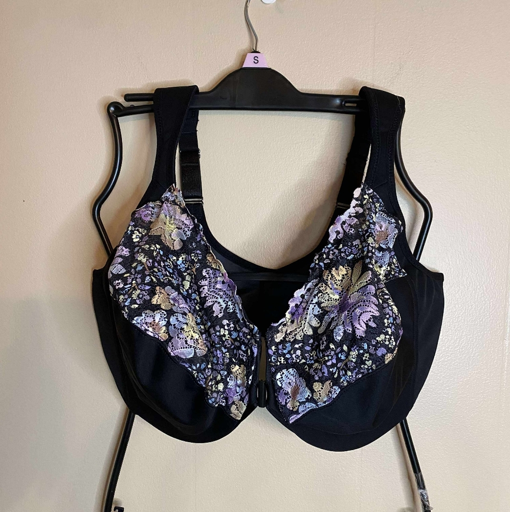 Glamorise Womens WonderWire Front-Closure Underwire 40H Bra NWOT